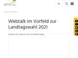 Vorschaubild: Webtalk im Vorfeld zur Landtagswahl 2021