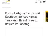 Vorschaubild: Knesset-Abgeordneter und Überlebender des Hamas-Terrorangriffs auf Israel zu Besuch im Landtag