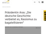 Vorschaubild: Präsidentin Aras: „Die deutsche Geschichte verbietet es, Rassismus zu bagatellisieren“