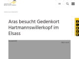 Vorschaubild: Aras besucht Gedenkort Hartmannswillerkopf im Elsass