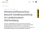 Vorschaubild: Wissenschaftsausschuss besucht Sonderausstellung im Landesmuseum Württemberg