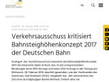 Vorschaubild: Verkehrsausschuss kritisiert Bahnsteighöhenkonzept 2017 der Deutschen Bahn