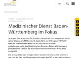 Vorschaubild: Medizinischer Dienst Baden-Württemberg im Fokus