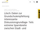 Vorschaubild: Lösch: Daten zur Grundschulempfehlung interessante Diskussionsgrundlage- Teils extreme Spannbreite zwischen Stadt- und Landkreisen
