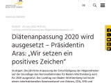 Vorschaubild: Diätenanpassung 2020 wird ausgesetzt – Präsidentin Aras: „Wir setzen ein positives Zeichen“