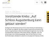 Vorschaubild: Vorsitzende Krebs: „Auf Schloss Augustenburg kann gebaut werden“