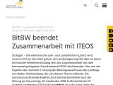 Vorschaubild: BitBW beendet Zusammenarbeit mit ITEOS